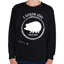 PRINTFASHION A bizalom köre - Sündisznóm (fehér) - Gyerek pulóver - Fekete gyerek pulóver, kardigán