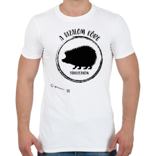 PRINTFASHION A bizalom köre - Sündisznóm (fekete) - Férfi póló - Fehér férfi póló