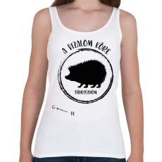 PRINTFASHION A bizalom köre - Sündisznóm (fekete) - Női atléta - Fehér