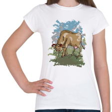 PRINTFASHION A bölöm tehén - Női póló - Fehér női póló