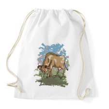 PRINTFASHION A bölöm tehén - Sportzsák, Tornazsák - Fehér tornazsák