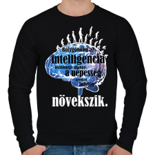 PRINTFASHION a bolygó és az intelligencia - Férfi pulóver - Fekete férfi pulóver, kardigán
