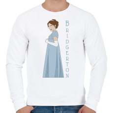 PRINTFASHION A Bridgerton család - Daphne - Férfi pulóver - Fehér