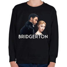 PRINTFASHION A Bridgerton család - Gyerek pulóver - Fekete