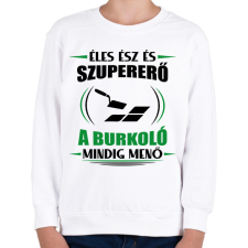 PRINTFASHION A burkoló mindig menő - Gyerek pulóver - Fehér gyerek pulóver, kardigán