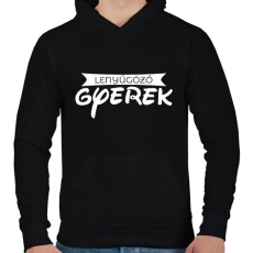 PRINTFASHION A büszkeség - Férfi kapucnis pulóver - Fekete