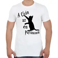 PRINTFASHION A Cicám az én Patrónusom - Férfi póló - Fehér férfi póló