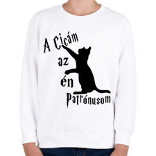 PRINTFASHION A Cicám az én Patrónusom - Gyerek pulóver - Fehér gyerek pulóver, kardigán