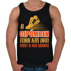 PRINTFASHION A cipőmben - Férfi atléta - Fekete