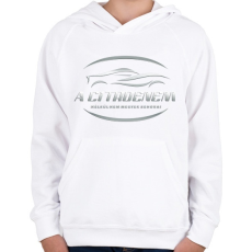 PRINTFASHION A citroenem nélkül - Gyerek kapucnis pulóver - Fehér