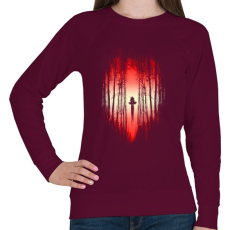 PRINTFASHION A Csata kezdete - Női pulóver - Bordó