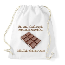 PRINTFASHION A csoki és én... - Sportzsák, Tornazsák - Fehér tornazsák