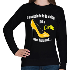 PRINTFASHION a csokoládé is... - Női pulóver - Fekete