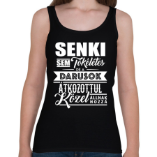 PRINTFASHION A darusok tökéletesek - Női atléta - Fekete női trikó