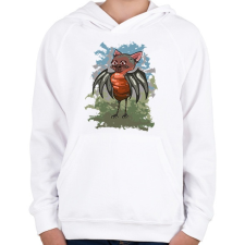 PRINTFASHION A deneféreg - Gyerek kapucnis pulóver - Fehér gyerek pulóver, kardigán