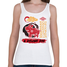 PRINTFASHION A disznó éve - Női atléta - Fehér