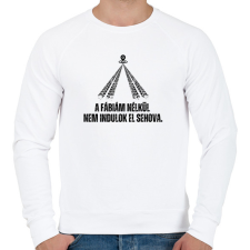 PRINTFASHION A Fábiám nélkül nem indulok el sehova - Férfi pulóver - Fehér férfi pulóver, kardigán