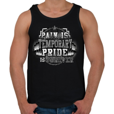 PRINTFASHION A fájdalom átmeneti, de a büszkeség örök - Férfi atléta - Fekete