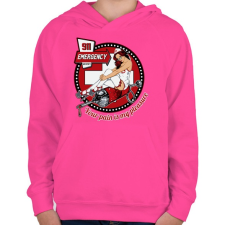PRINTFASHION A fájdalom öröme - Gyerek kapucnis pulóver - Fukszia gyerek pulóver, kardigán