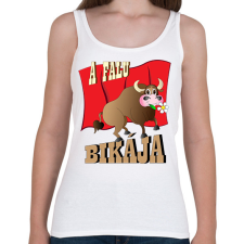 PRINTFASHION A falu bikája - Női atléta - Fehér női trikó