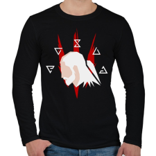 PRINTFASHION A fehér farkas - Férfi hosszú ujjú póló - Fekete férfi póló