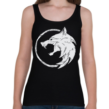 PRINTFASHION A Fehér Farkas - Női atléta - Fekete női trikó