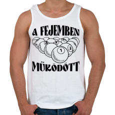PRINTFASHION A fejemben működött - Férfi atléta - Fehér