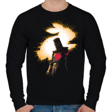 PRINTFASHION A fekete lovag mindig győz - Férfi pulóver - Fekete férfi pulóver, kardigán