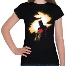 PRINTFASHION A fekete lovag mindig győz - Női póló - Fekete női póló