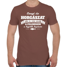 PRINTFASHION A feleségem a legjobb fogásom - Férfi póló - Mogyoróbarna férfi póló