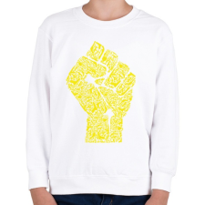 PRINTFASHION A forradalom keze - Gyerek pulóver - Fehér gyerek pulóver, kardigán