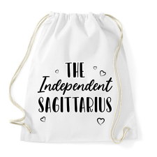 PRINTFASHION A független nyilas - Sportzsák, Tornazsák - Fehér tornazsák