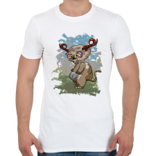 PRINTFASHION A fülszarvú - Férfi póló - Fehér férfi póló