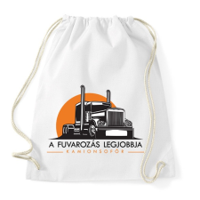 PRINTFASHION A fuvarozás legjobbja - kamionsofőr - Sportzsák, Tornazsák - Fehér tornazsák