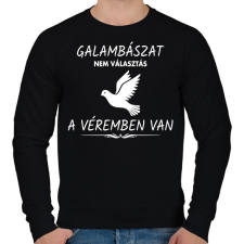 PRINTFASHION A galambászat a véremben van - Férfi pulóver - Fekete férfi pulóver, kardigán