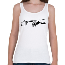 PRINTFASHION A gépek teremtése - Női atléta - Fehér női trikó