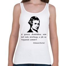 PRINTFASHION A gonosz diadalához nem kell más - Női atléta - Fehér