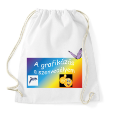 PRINTFASHION A grafikázás - Sportzsák, Tornazsák - Fehér tornazsák
