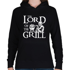 PRINTFASHION A grillek ura - Női kapucnis pulóver - Fekete