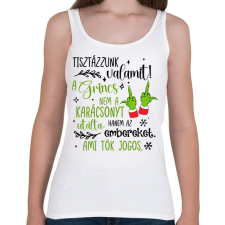 PRINTFASHION A Grincs az embereket utálta - Női atléta - Fehér női trikó