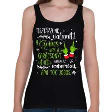 PRINTFASHION A Grincs az embereket utálta - Női atléta - Fekete női trikó