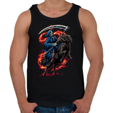 PRINTFASHION A halál lovasa - Férfi atléta - Fekete atléta, trikó