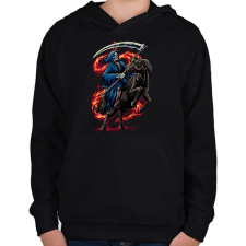 PRINTFASHION A halál lovasa - Gyerek kapucnis pulóver - Fekete gyerek pulóver, kardigán