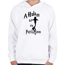 PRINTFASHION A Halam az én Patrónusom - Gyerek kapucnis pulóver - Fehér gyerek pulóver, kardigán