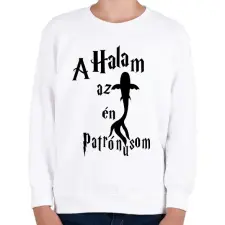 PRINTFASHION A Halam az én Patrónusom - Gyerek pulóver - Fehér gyerek pulóver, kardigán