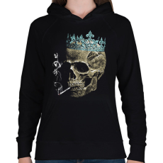 PRINTFASHION A Hamvak Királya - Goth Design - Női kapucnis pulóver - Fekete