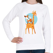 PRINTFASHION A három jóbarát - Női pulóver - Fehér női pulóver, kardigán