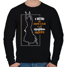PRINTFASHION A hastánc az - Férfi pulóver - Fekete férfi pulóver, kardigán