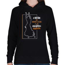 PRINTFASHION A hastánc az - Női kapucnis pulóver - Fekete női pulóver, kardigán