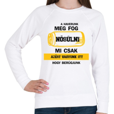PRINTFASHION A haverunk meg fog nősülni - Fekete - Női pulóver - Fehér